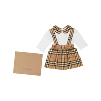 Coffret cadeau deux pièces pour bébé en coton Vintage - White