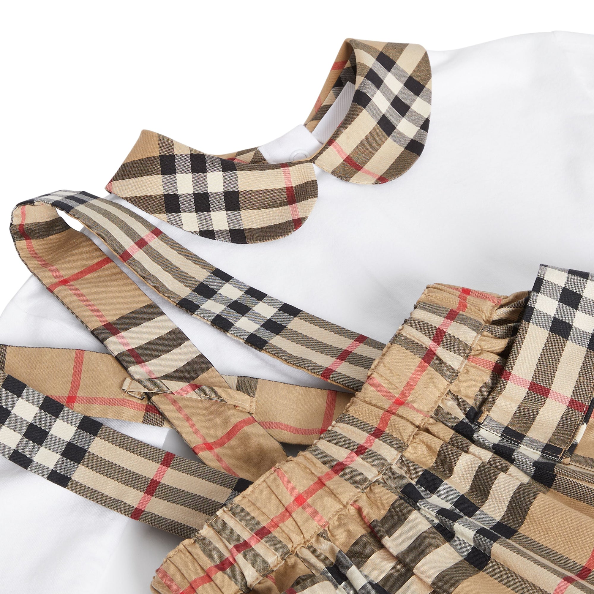 Coffret cadeau deux pièces pour bébé en coton Vintage - White