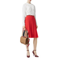 Sac TB moyen en cuir d'agneau Monogram matelassé - Honey
