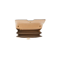 Sac TB moyen en cuir d'agneau Monogram matelassé - Honey