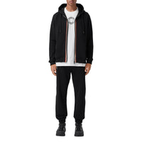 Sweat à capuche à rayures iconiques - Black