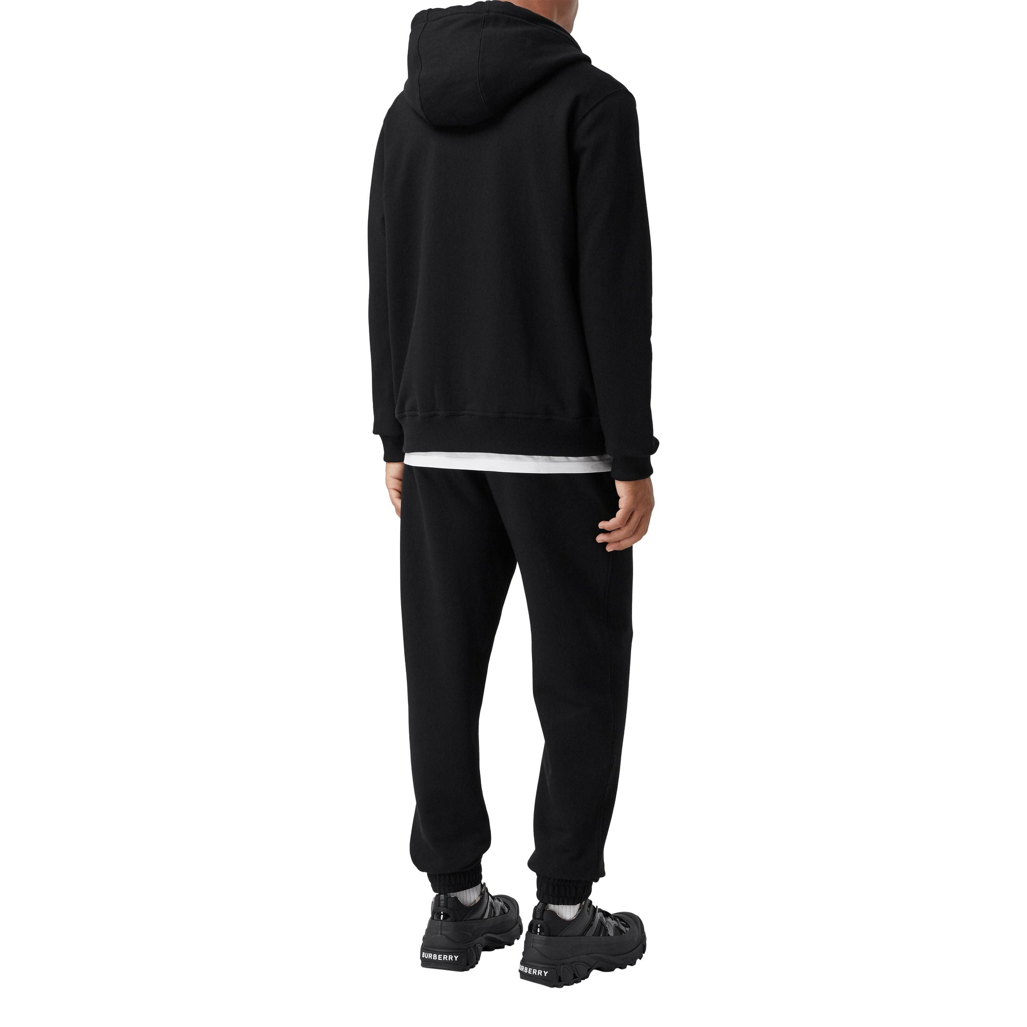 Sweat à capuche à rayures iconiques - Black