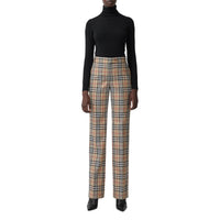 Pantalon tailleur en laine Vintage Check - Archive Beige Check
