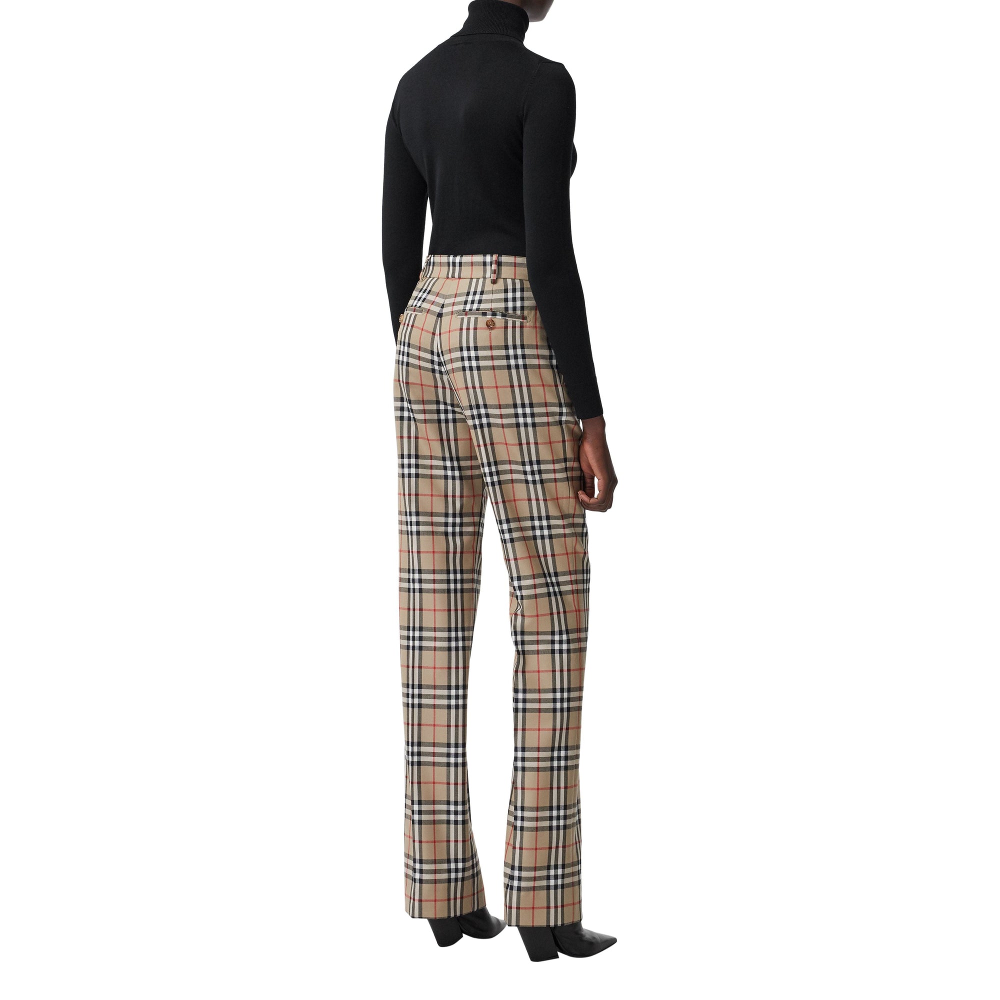 Pantalon tailleur en laine Vintage Check - Archive Beige Check