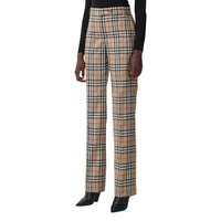 Pantalon tailleur en laine Vintage Check - Archive Beige Check