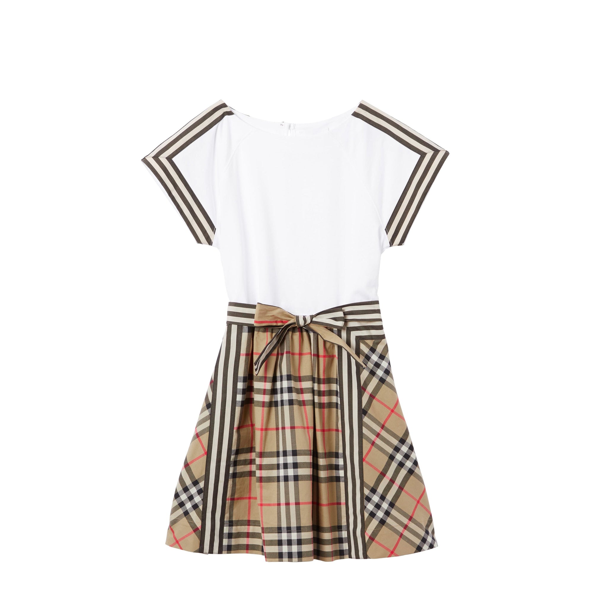 Robe enfant en coton avec Vintage Check - Archive Beige Check