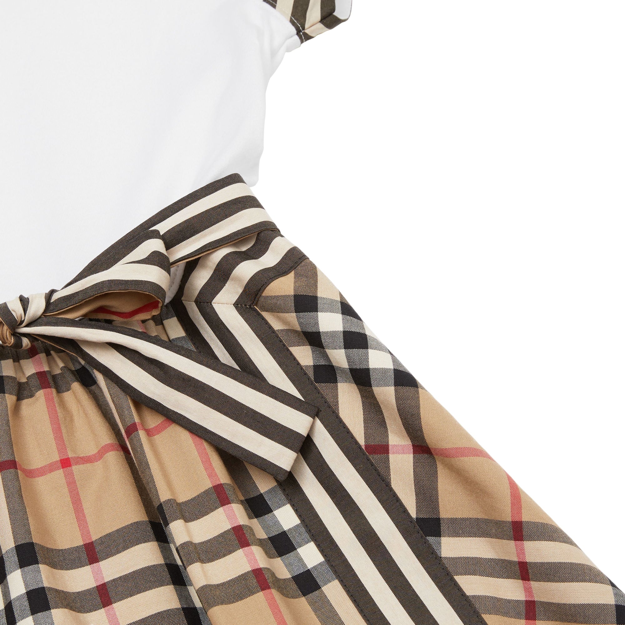 Robe enfant en coton avec Vintage Check - Archive Beige Check