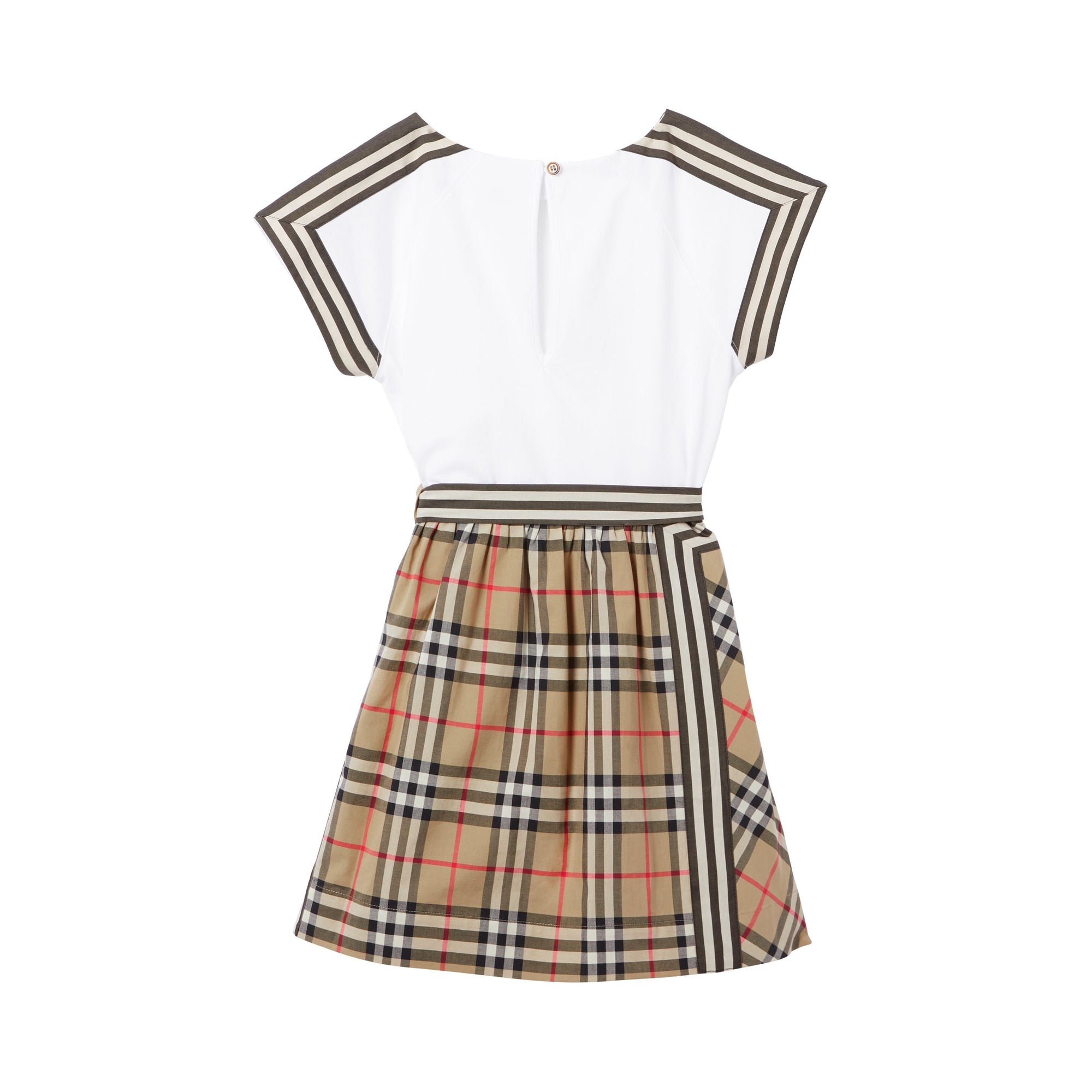 Robe enfant en coton avec Vintage Check - Archive Beige Check