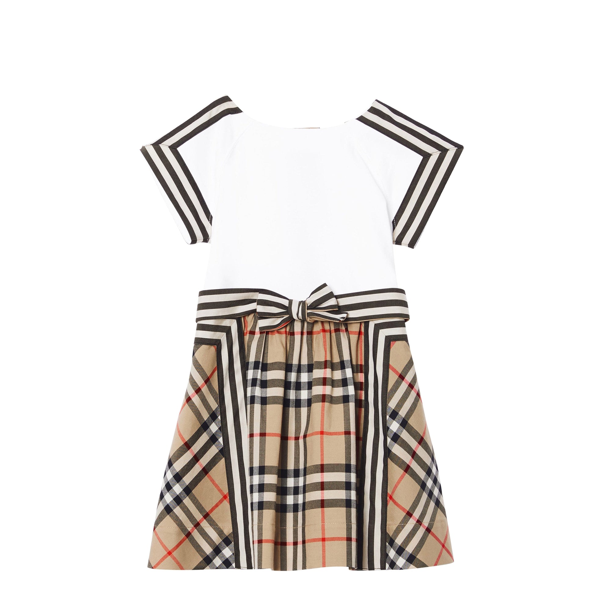 Robe bébé en coton avec Vintage Check - Archive Beige Check