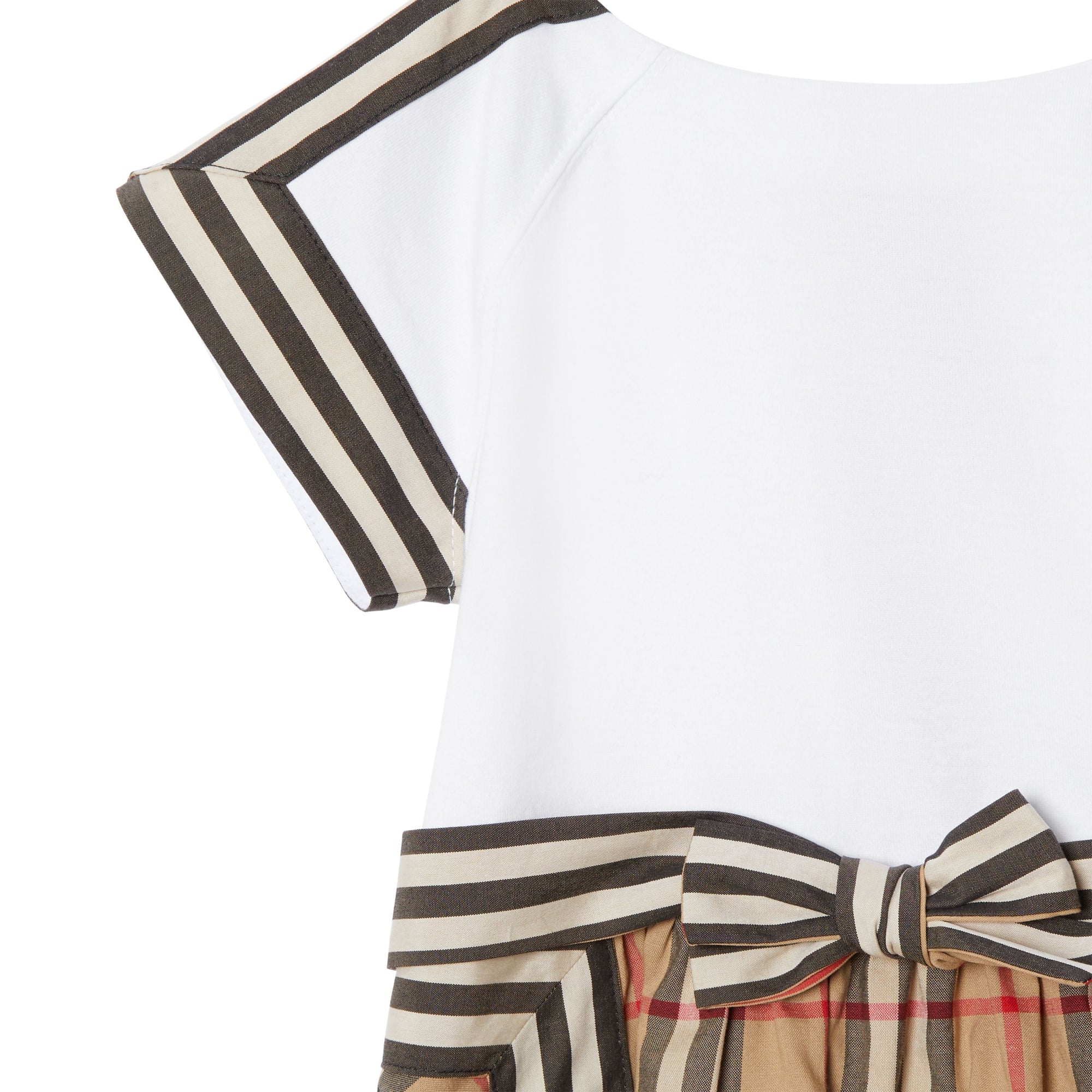 Robe bébé en coton avec Vintage Check - Archive Beige Check
