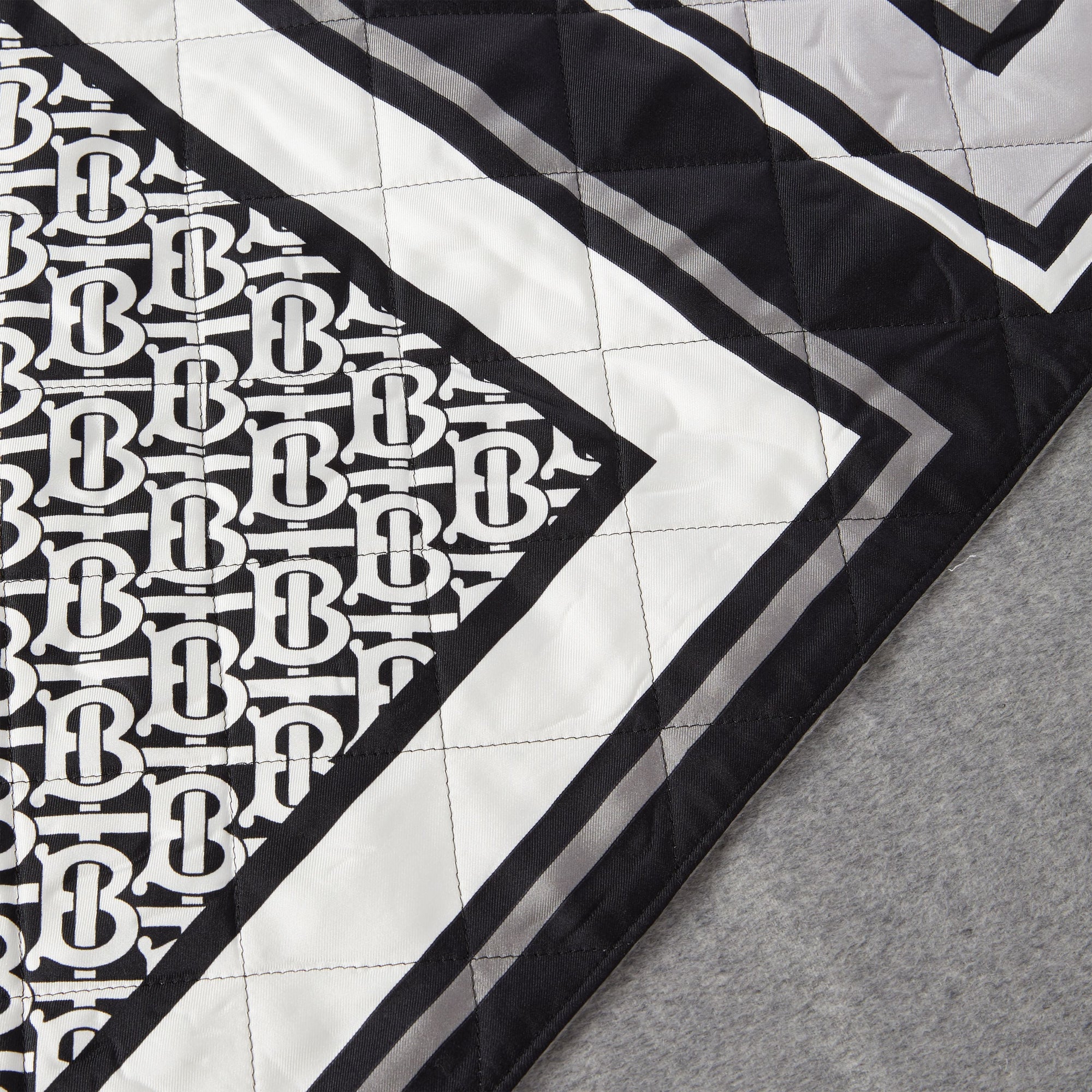 Cape en laine et cachemire à imprimé montage doublée - Monochrome