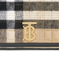 Petit sac Lola en cachemire Check - Archive Beige
