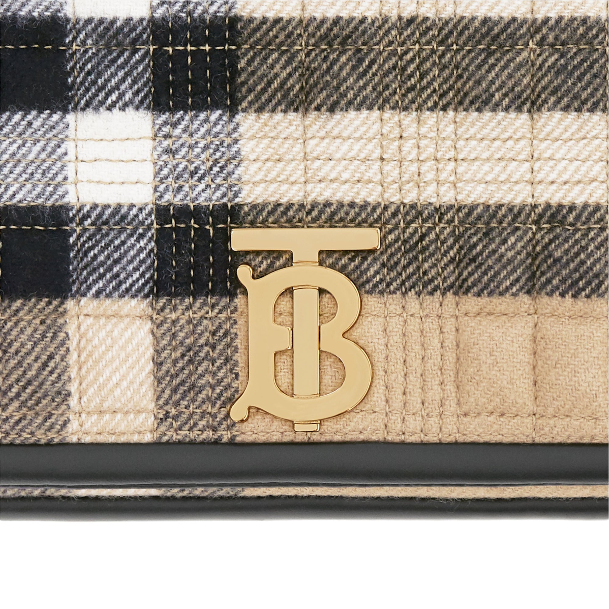 Petit sac Lola en cachemire Check - Archive Beige