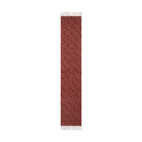 Écharpe réversible en cachemire check et Monogram - Burgundy