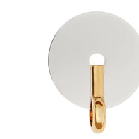 Boucles d'oreilles disque plaquées or - Palladio & Light Gold