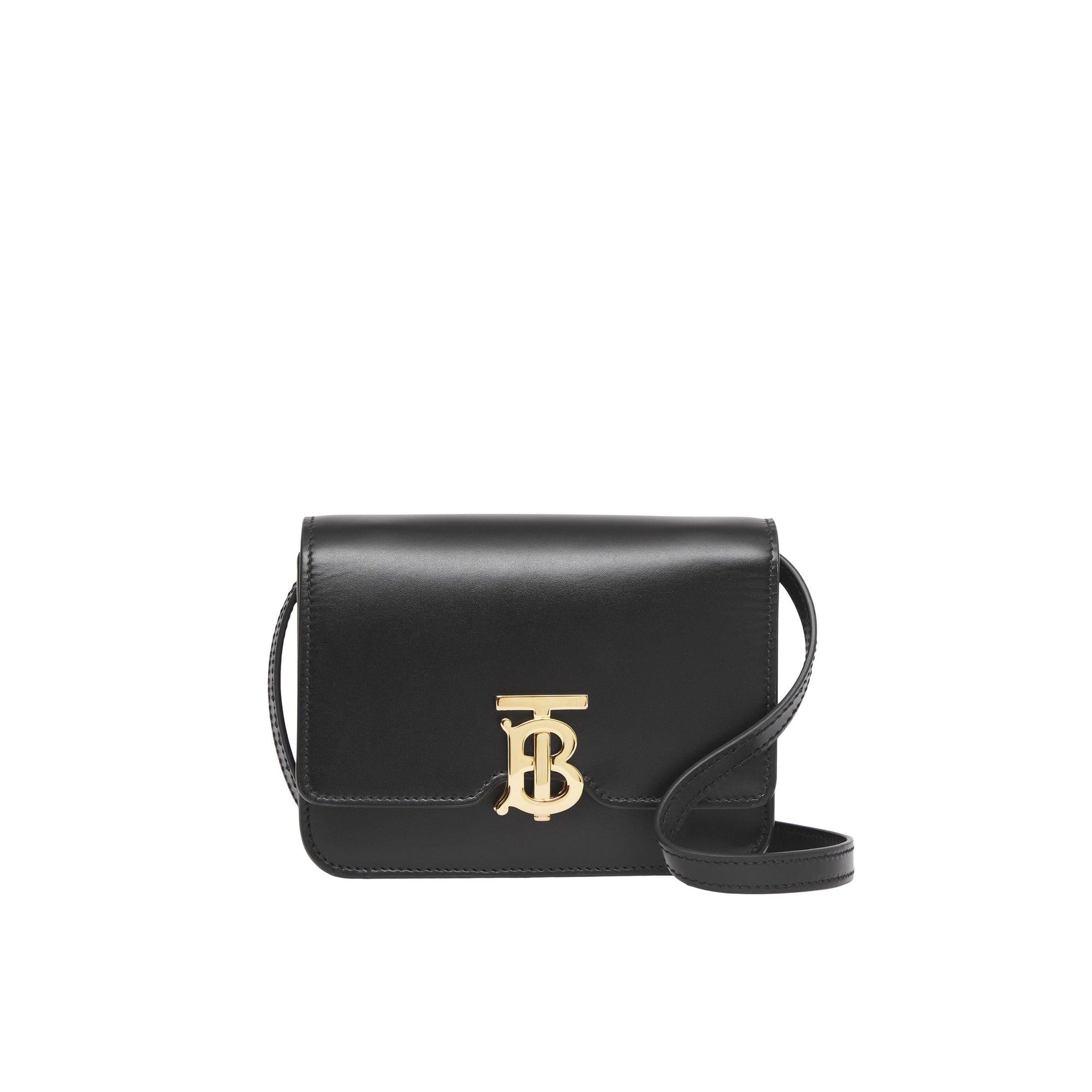 Mini sac TB en cuir - Black