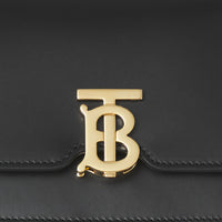 Mini sac TB en cuir - Black