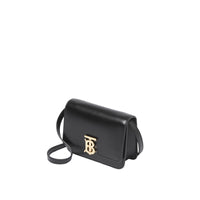 Mini sac TB en cuir - Black