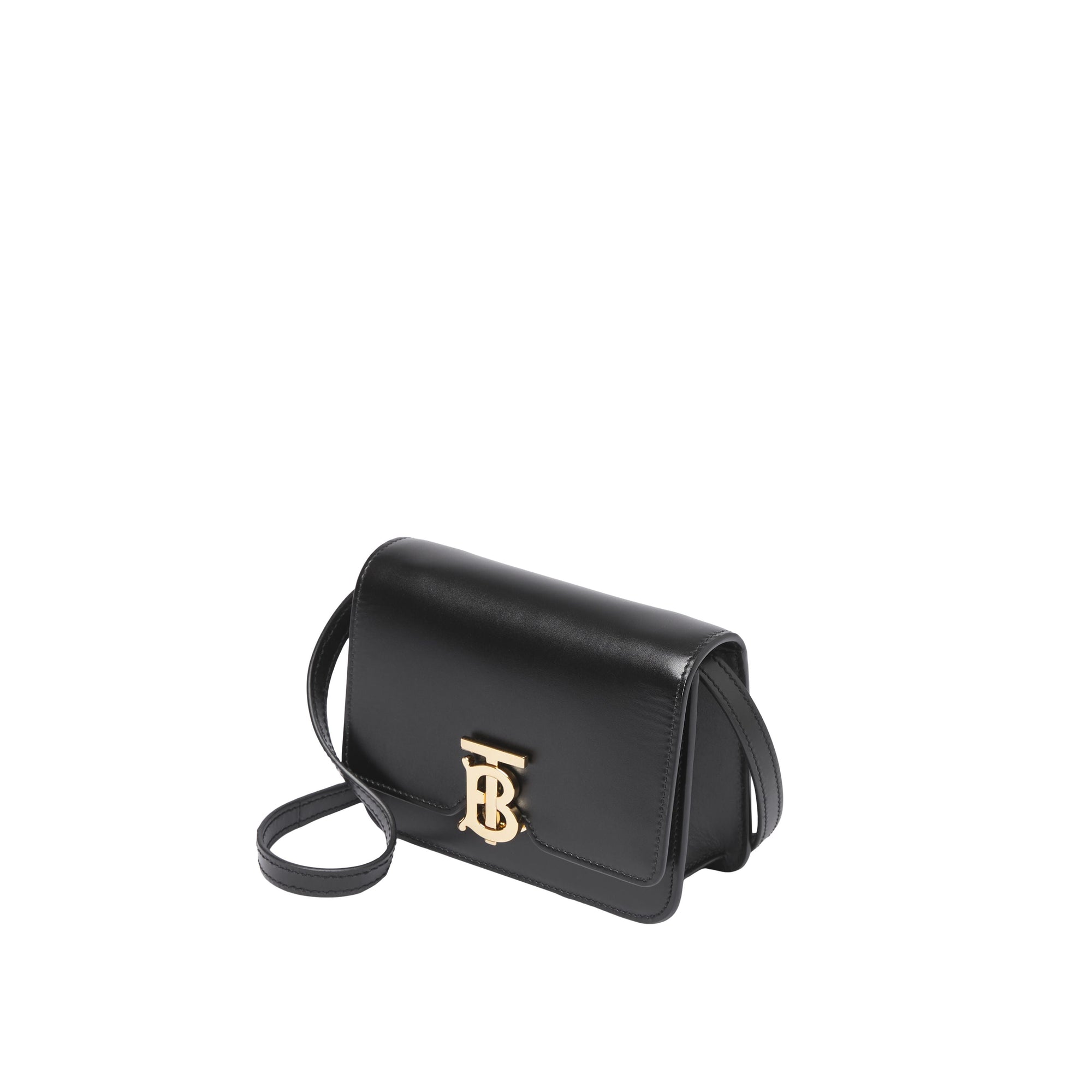 Mini sac TB en cuir - Black