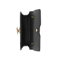 Mini sac TB en cuir - Black