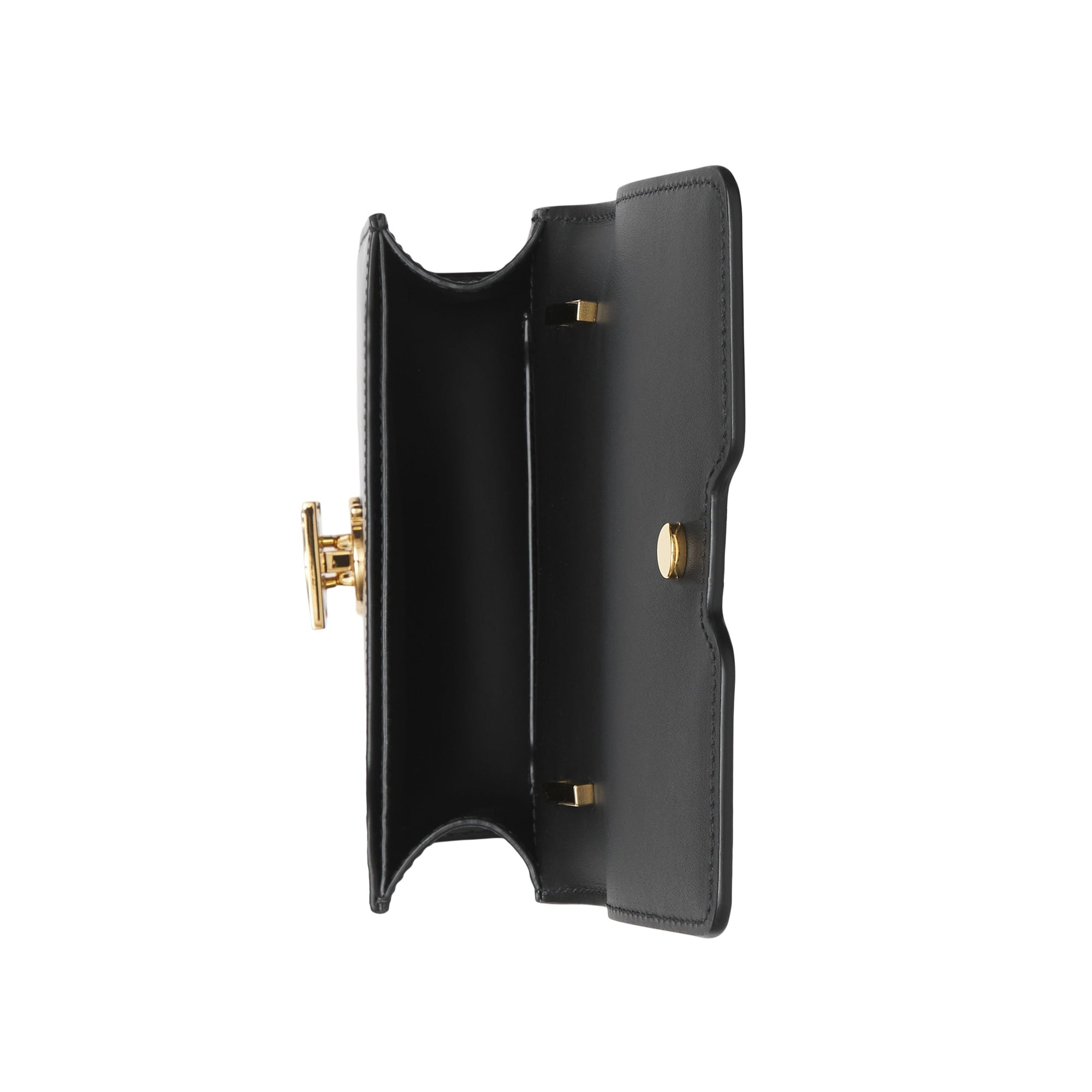 Mini sac TB en cuir - Black