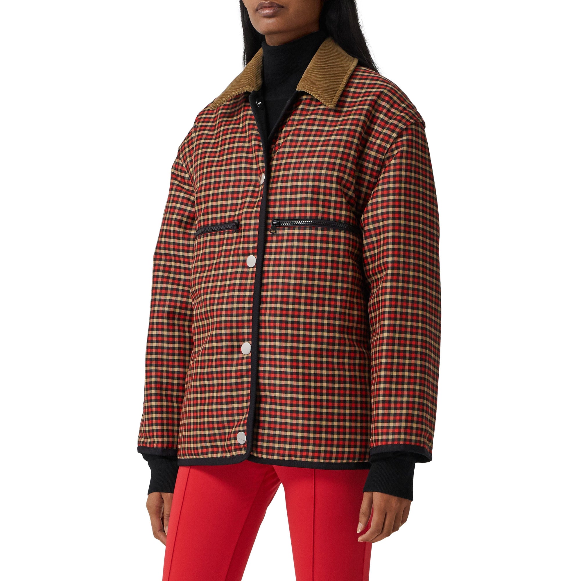 Veste réversible à logo avec manches amovibles - Black