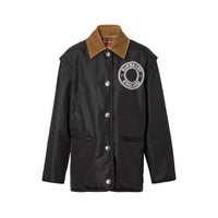 Veste réversible à logo avec manches amovibles - Black