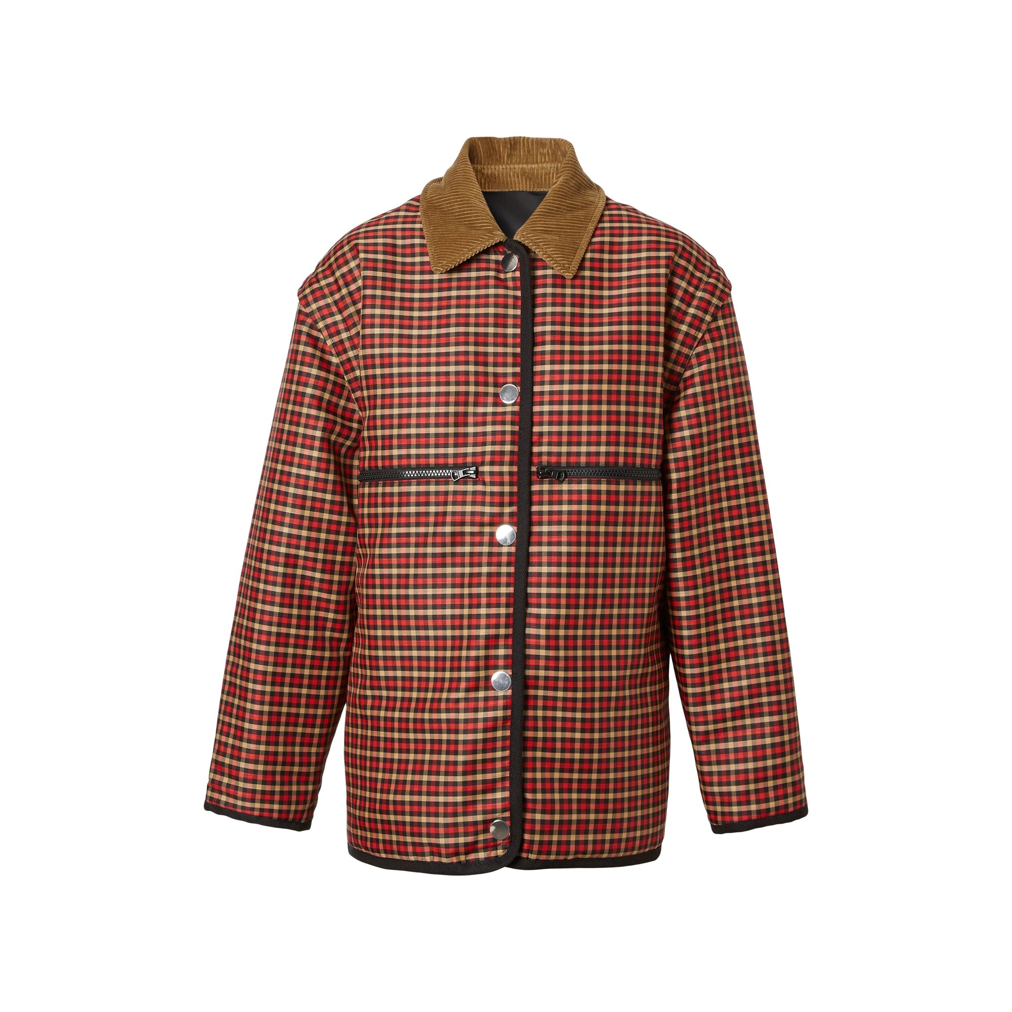 Veste réversible à logo avec manches amovibles - Black