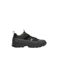 Sneakers Arthur en cuir verni - Black & Archive Beige