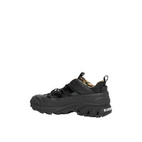 Sneakers Arthur en cuir verni - Black & Archive Beige