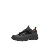 Sneakers Arthur en cuir verni - Black & Archive Beige