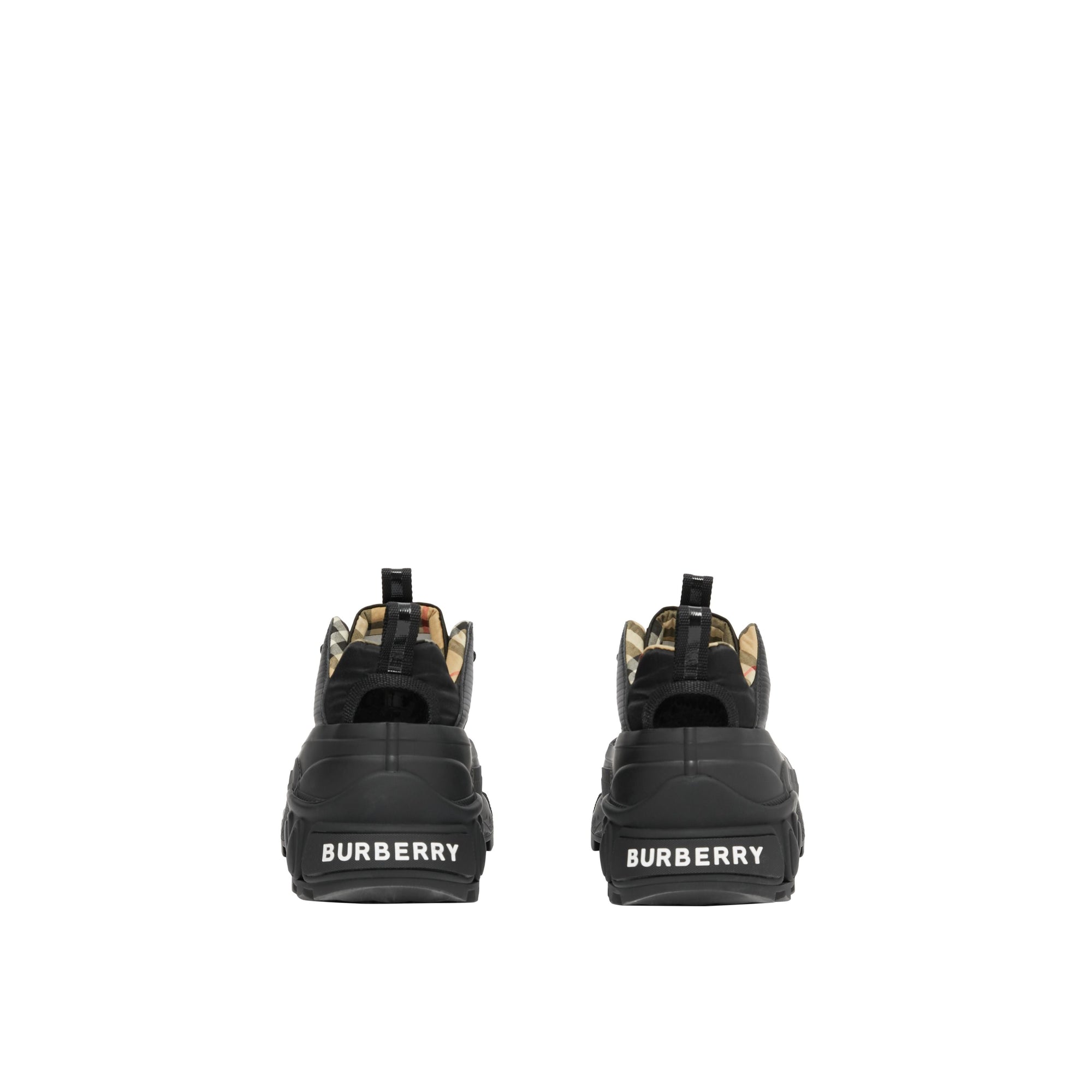 Sneakers Arthur en cuir verni - Black & Archive Beige