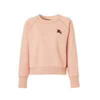 Sweat-shirt en jersey avec emblème Cavalier brodé - Ash Rose