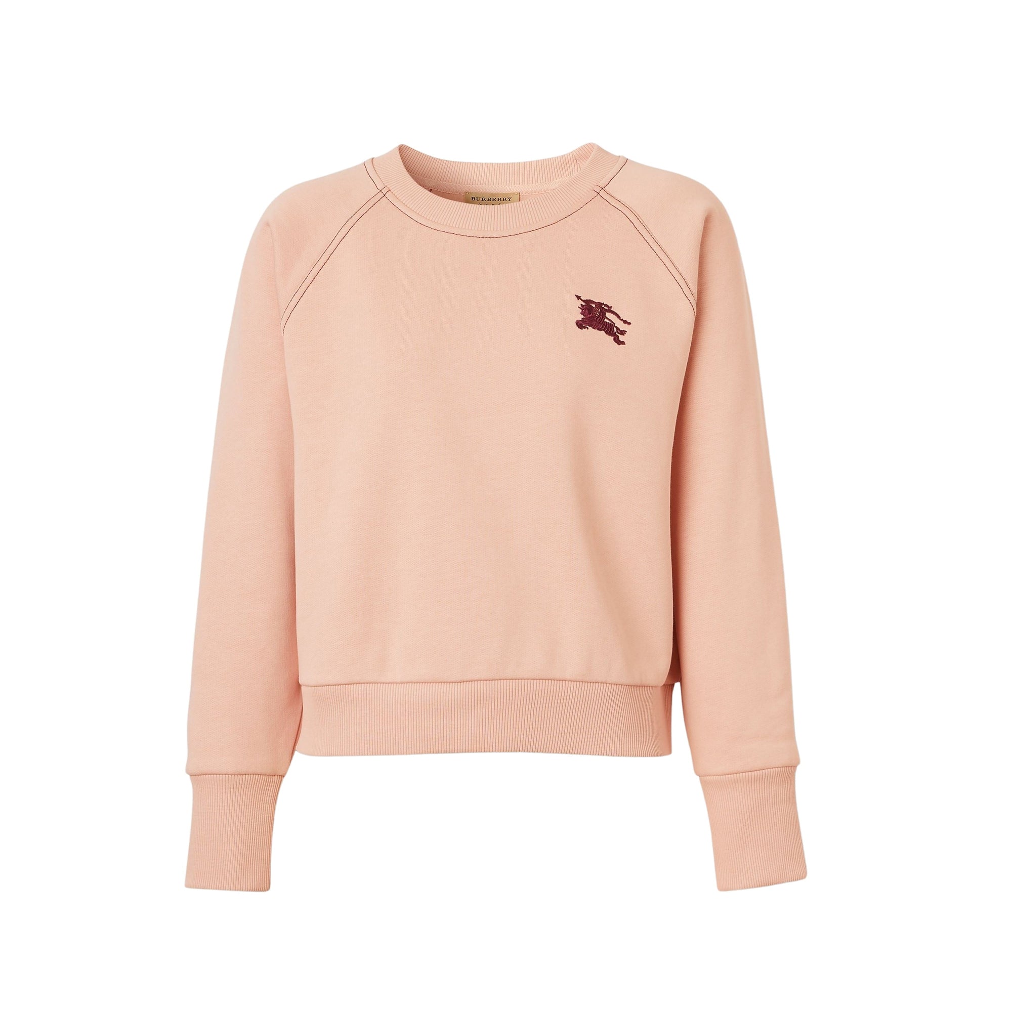 Sweat-shirt en jersey avec emblème Cavalier brodé - Ash Rose