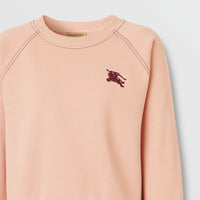Sweat-shirt en jersey avec emblème Cavalier brodé - Ash Rose