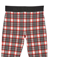 Legging en jersey stretch Check exclusivité en ligne - Bright Red Check