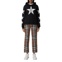 Pantalon 7/8 en laine Check - Birch Brown