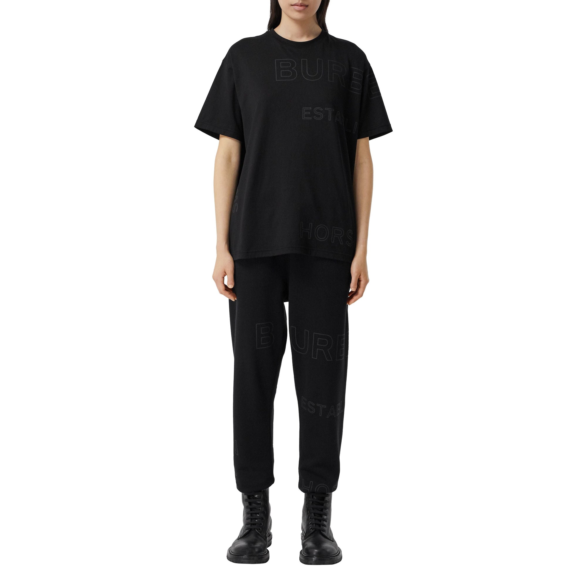 T-shirt oversize en coton Horseferry - Black