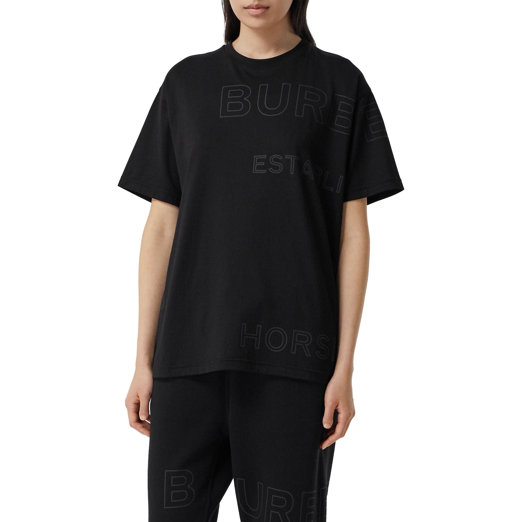 T-shirt oversize en coton Horseferry - Black