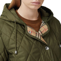 Manteau à capuche thermorégulé matelassé - Military Green