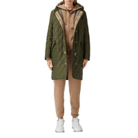 Manteau à capuche thermorégulé matelassé - Military Green