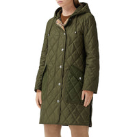 Manteau à capuche thermorégulé matelassé - Military Green