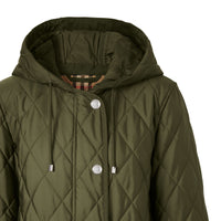 Manteau à capuche thermorégulé matelassé - Military Green