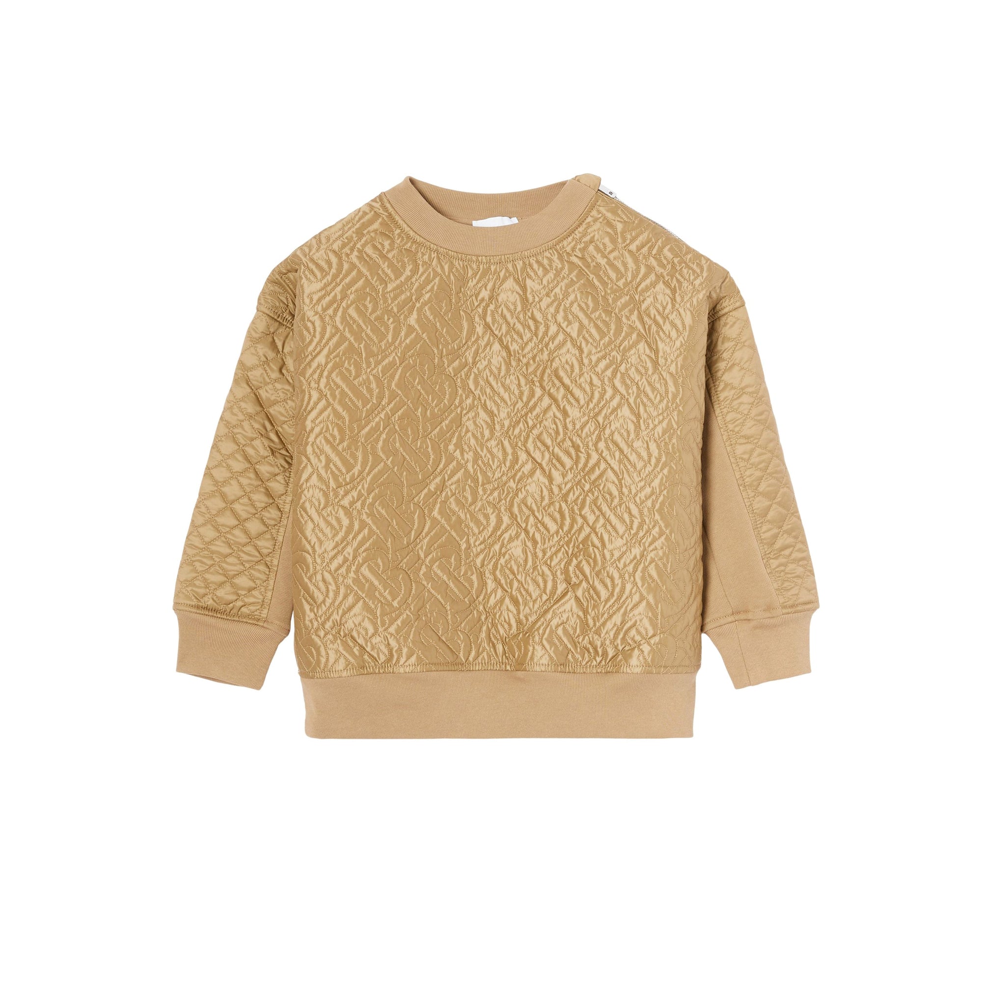 Sweat-shirt en coton matelassé Monogram - Honey
