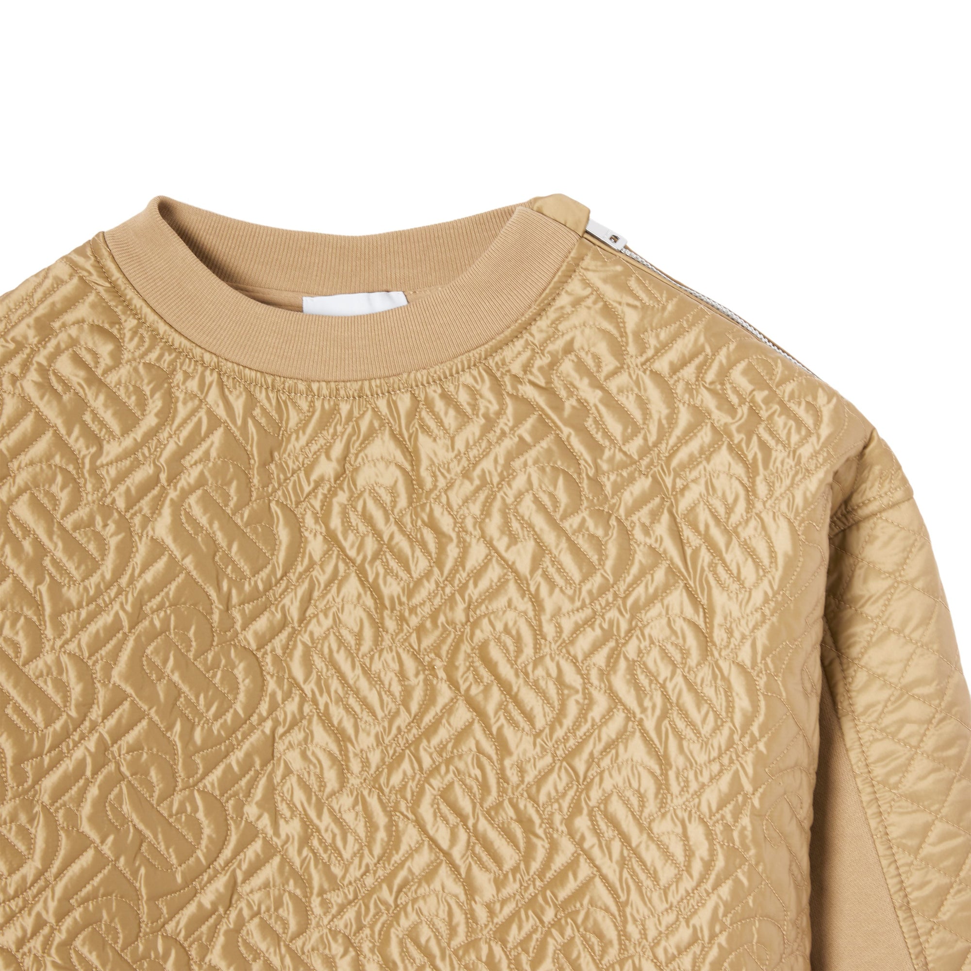 Sweat-shirt en coton matelassé Monogram - Honey