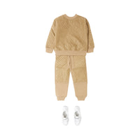Sweat-shirt en coton matelassé Monogram - Honey
