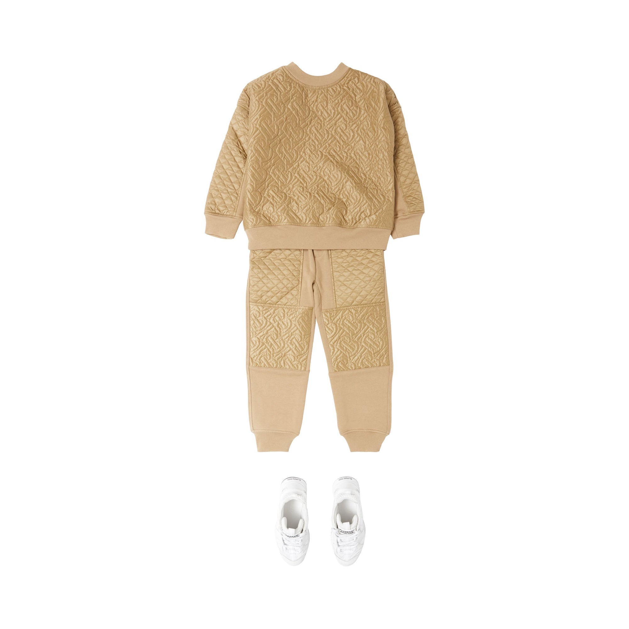 Sweat-shirt en coton matelassé Monogram - Honey