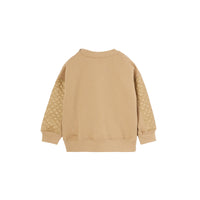 Sweat-shirt en coton matelassé Monogram - Honey
