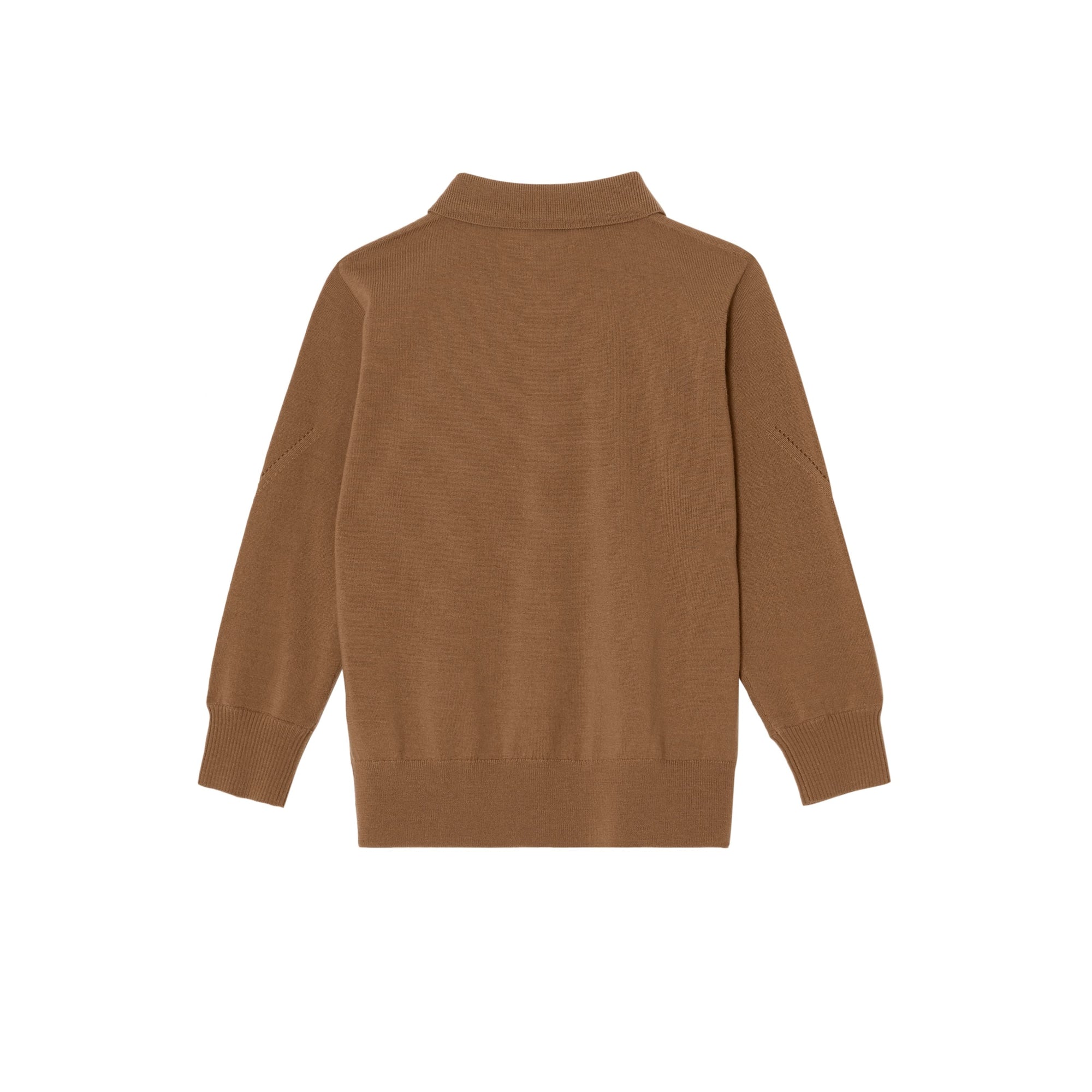 Cardigan en laine avec Monogram en cristaux - Oak Brown