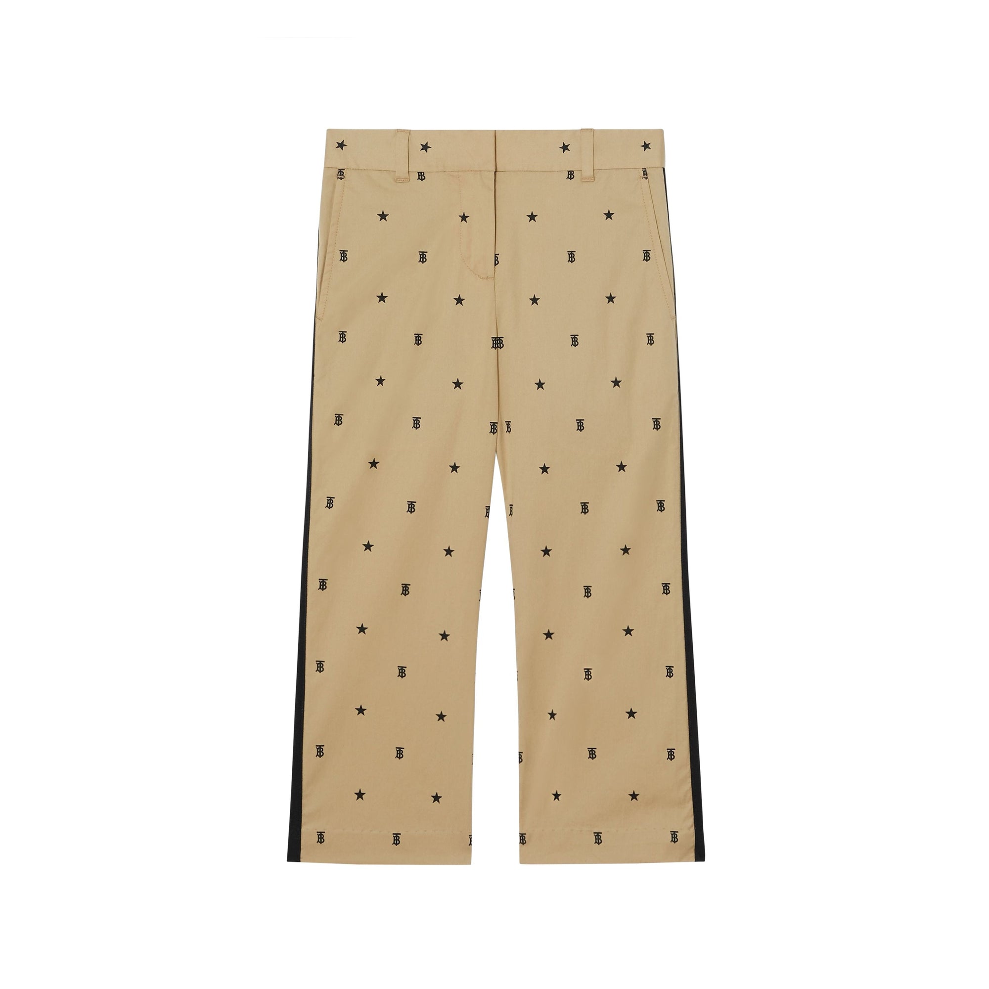 Pantalon en coton à motifs étoilé - Sand